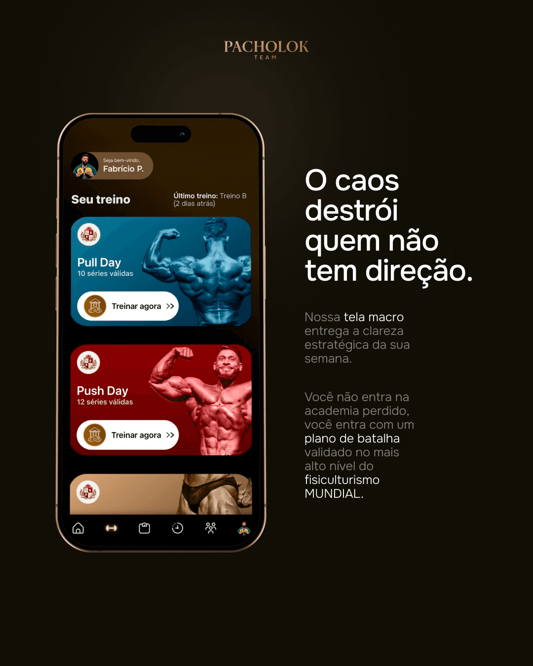 App Pacholok Team — tela 3