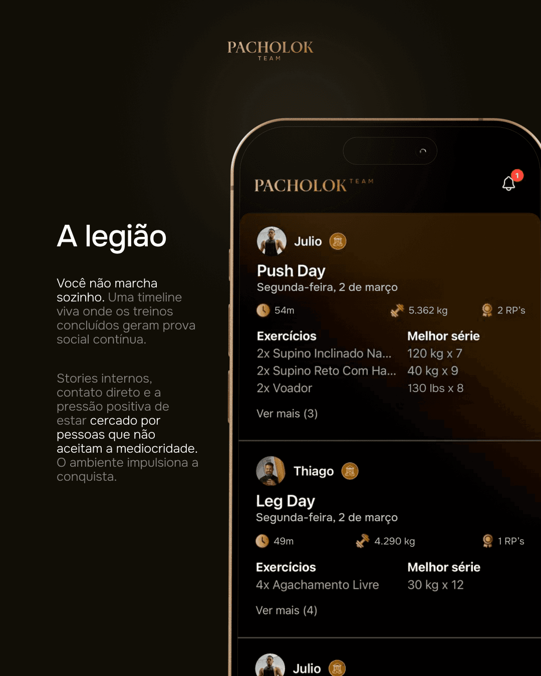 App Pacholok Team — tela 7